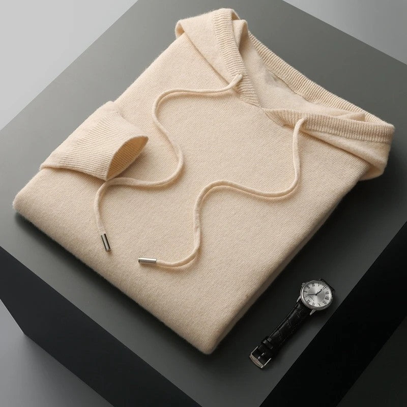 Olivaro Relaxed Knit Hooded Pullover