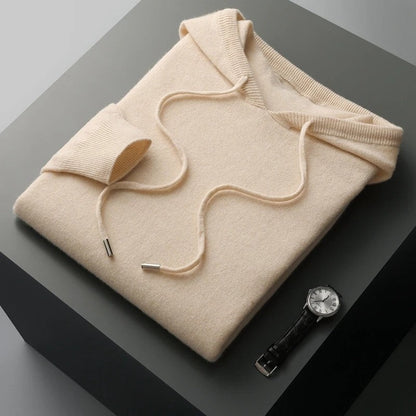 Olivaro Relaxed Knit Hooded Pullover