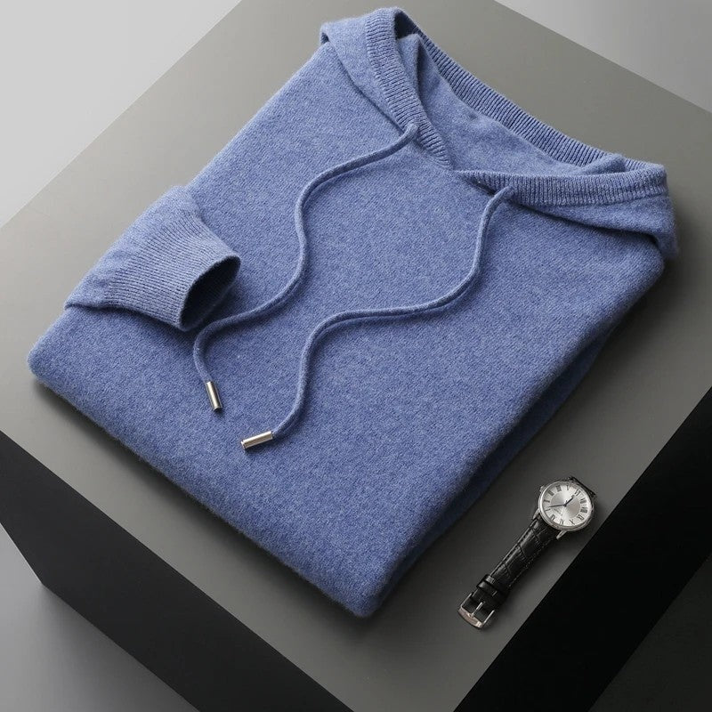 Olivaro Relaxed Knit Hooded Pullover