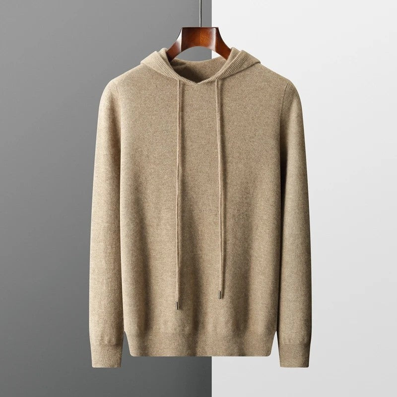 Olivaro Relaxed Knit Hooded Pullover