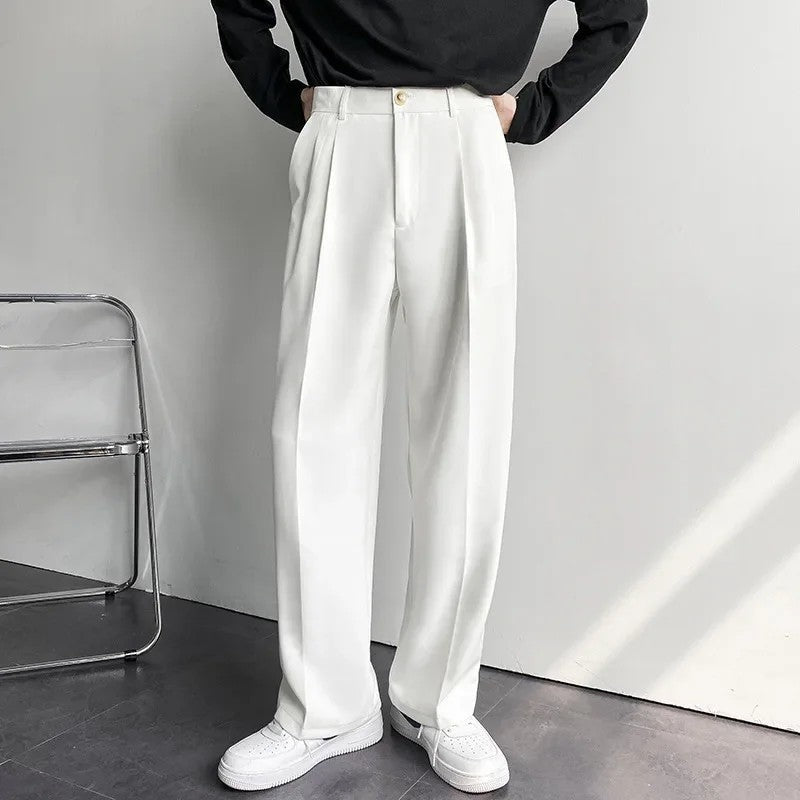 Ondine Relaxed Pleated Wide-Leg Trousers
