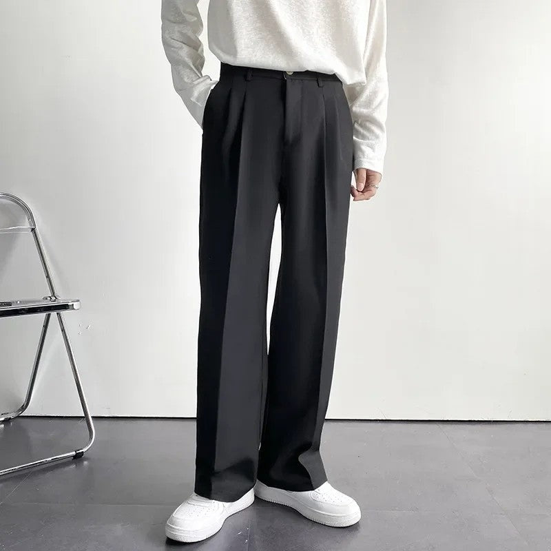 Ondine Relaxed Pleated Wide-Leg Trousers