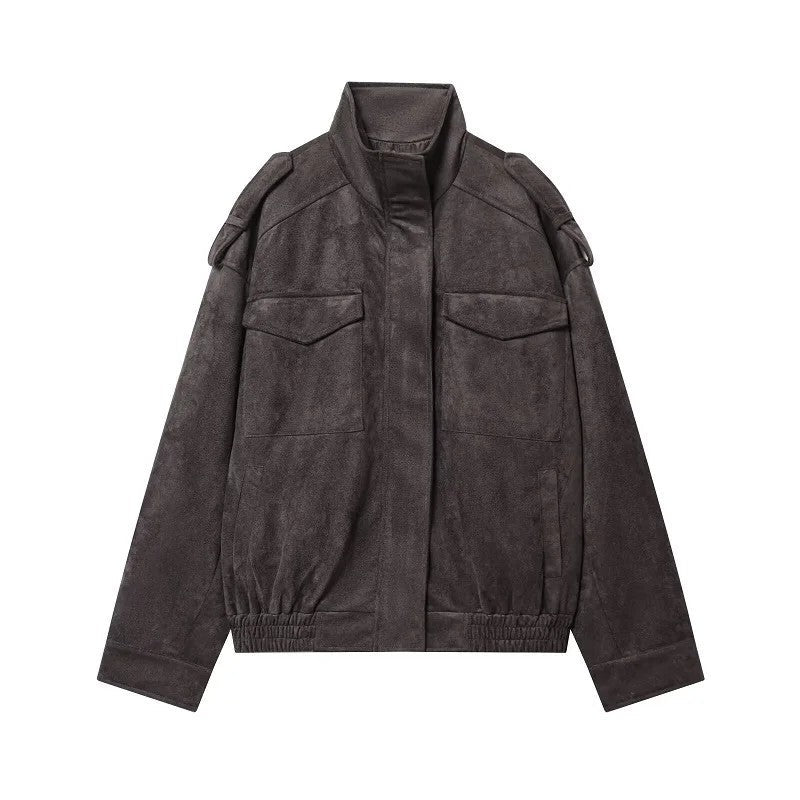 Orla Relaxed Utility Bomber Jacket