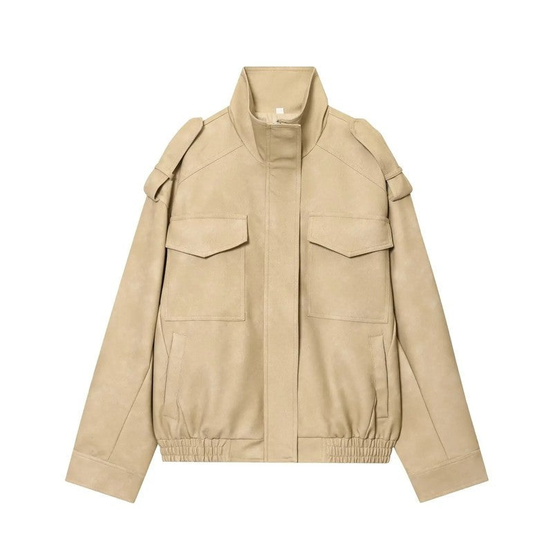 Orla Relaxed Utility Bomber Jacket