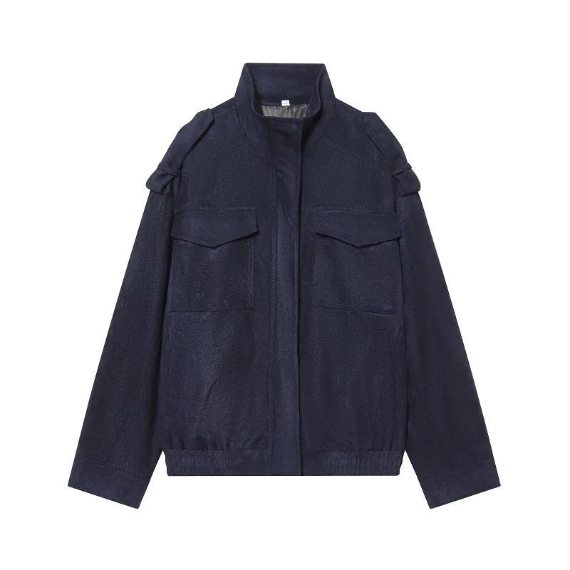 Orla Relaxed Utility Bomber Jacket