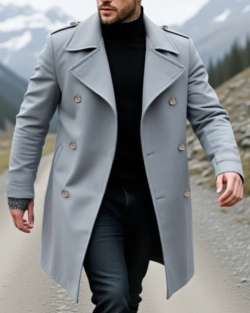 Orsola Double-Breasted Wool Overcoat