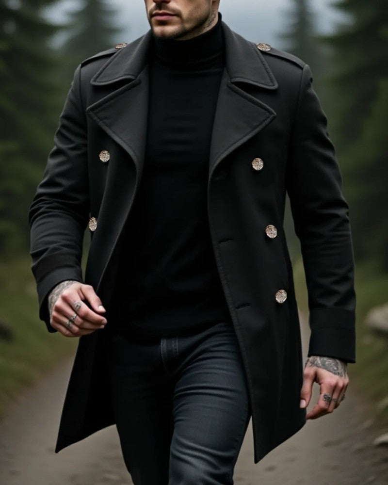 Orsola Double-Breasted Wool Overcoat