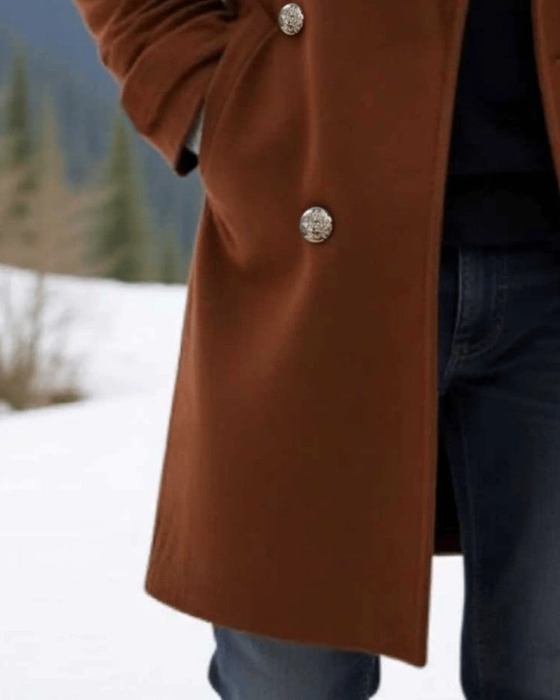 Orsola Double-Breasted Wool Overcoat