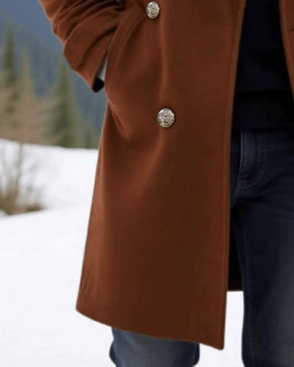 Orsola Double-Breasted Wool Overcoat