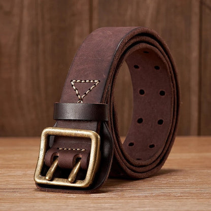 Perforated Genuine Leather Belt