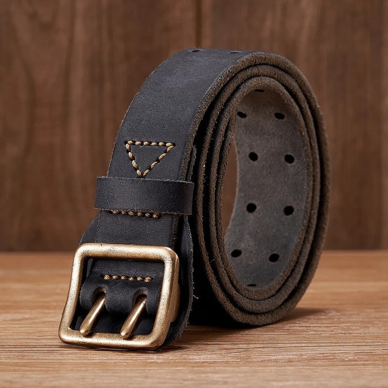 Perforated Genuine Leather Belt