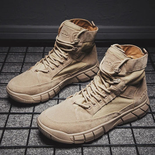 Quelor Rugged High-Top Canvas Boots