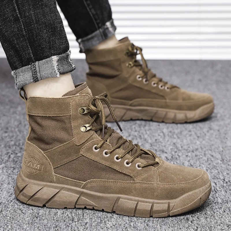 Quelor Rugged High-Top Canvas Boots