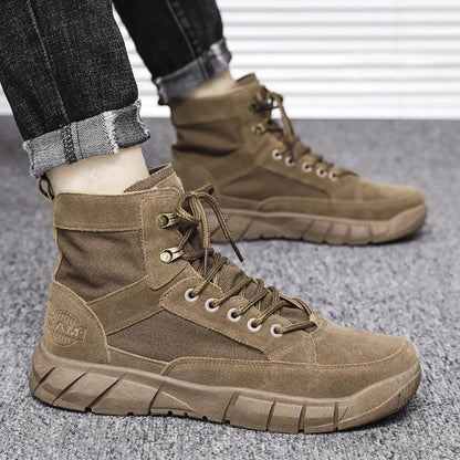 Quelor Rugged High-Top Canvas Boots