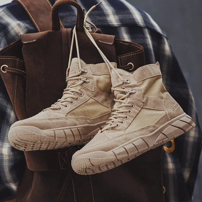 Quelor Rugged High-Top Canvas Boots