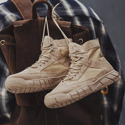 Quelor Rugged High-Top Canvas Boots