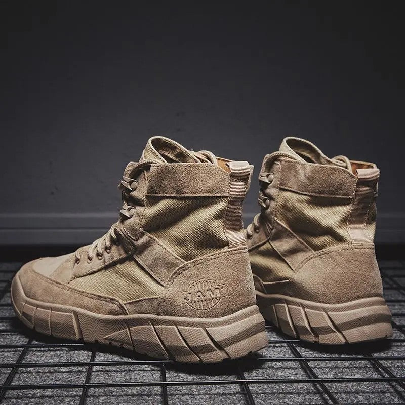 Quelor Rugged High-Top Canvas Boots