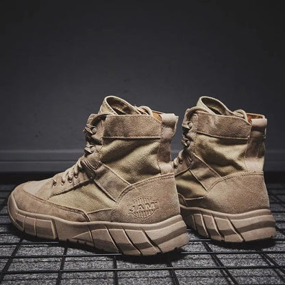 Quelor Rugged High-Top Canvas Boots