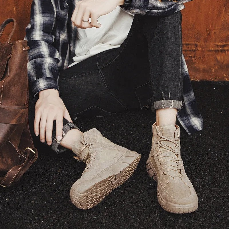 Quelor Rugged High-Top Canvas Boots