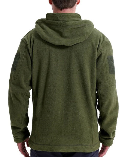 Queora Tactical Fleece Hooded Jacket
