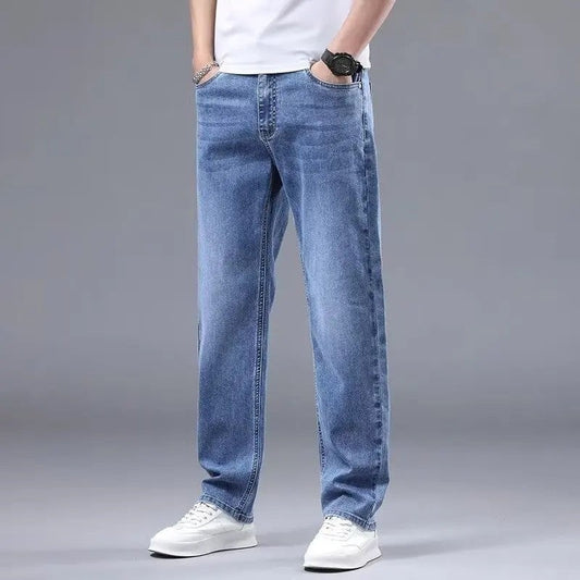 Ravell Relaxed Straight Leg Denim Jeans