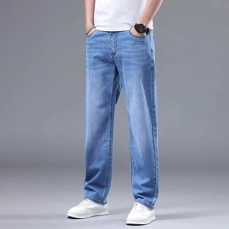 Ravell Relaxed Straight Leg Denim Jeans