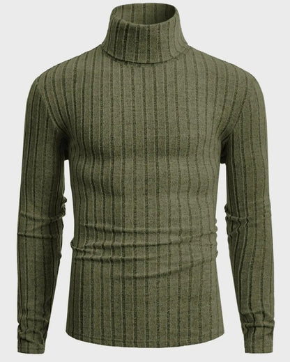 Ravilo Ribbed Knit Turtleneck Sweater