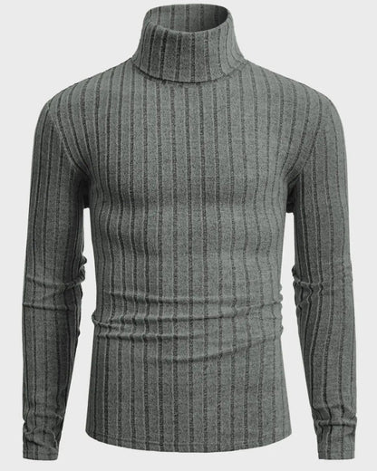 Ravilo Ribbed Knit Turtleneck Sweater