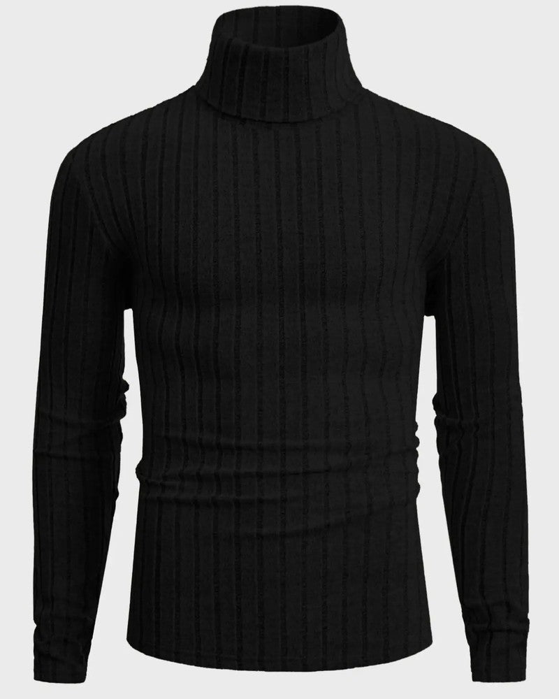 Ravilo Ribbed Knit Turtleneck Sweater