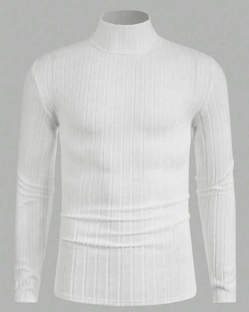 Ravilo Ribbed Knit Turtleneck Sweater