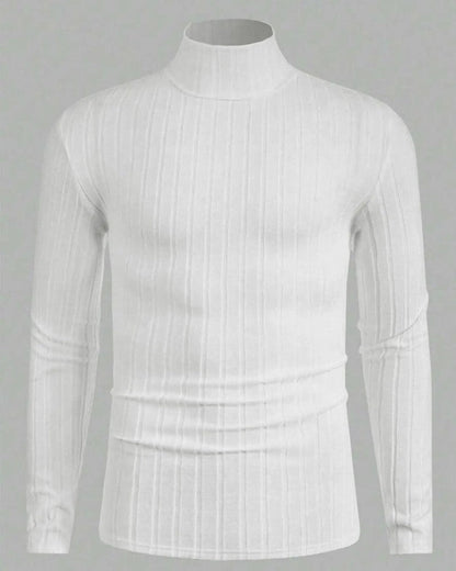 Ravilo Ribbed Knit Turtleneck Sweater