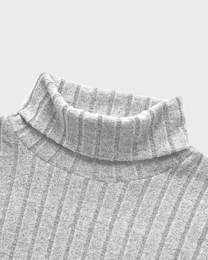 Ravilo Ribbed Knit Turtleneck Sweater