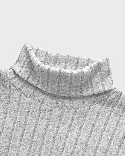 Ravilo Ribbed Knit Turtleneck Sweater