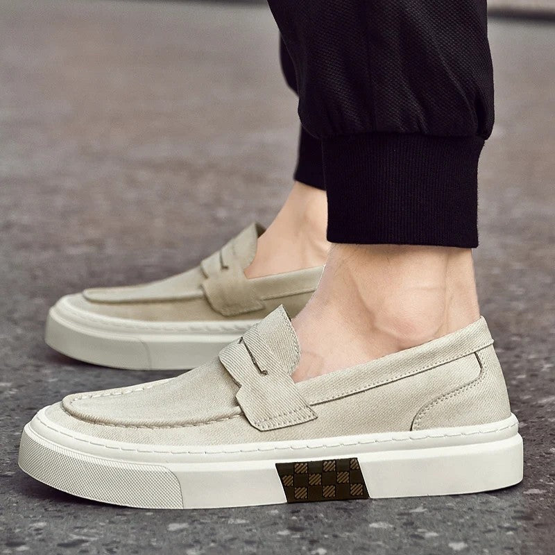 Renaro Casual Canvas Slip-On Loafer