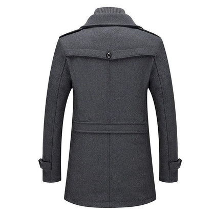 Ravelle Wool Blend Military Overcoat