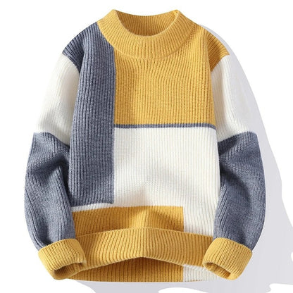 Renlor Colorblock Relaxed Knit Sweater