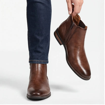 Rivaro Polished Ankle Chelsea Boots