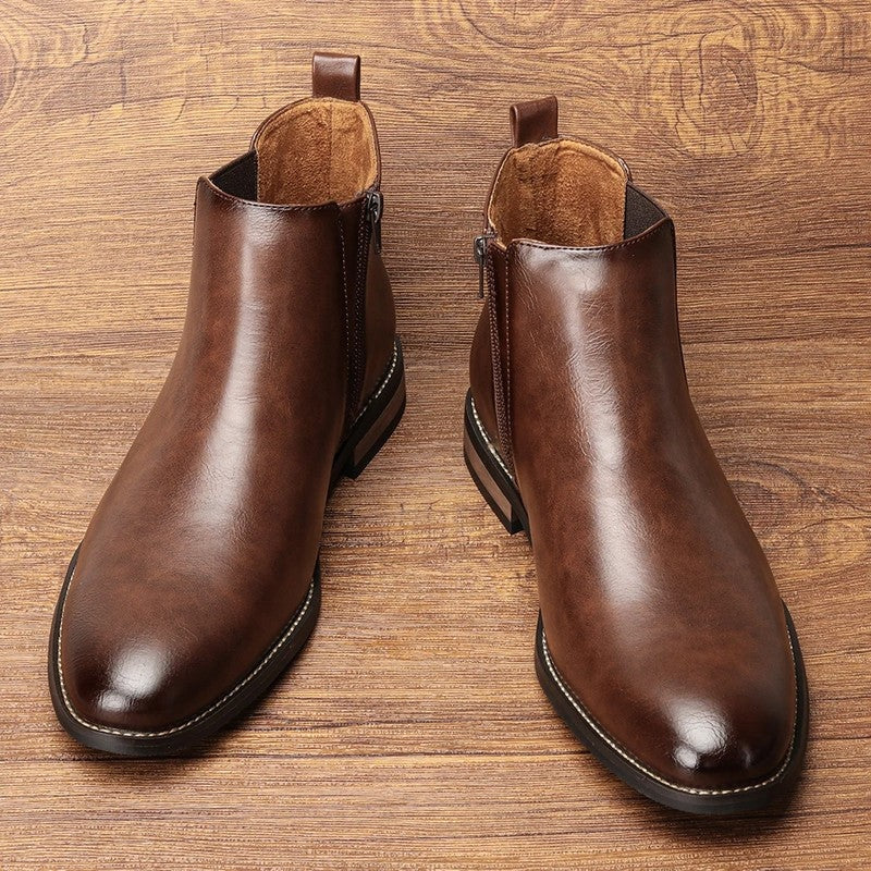 Rivaro Polished Ankle Chelsea Boots