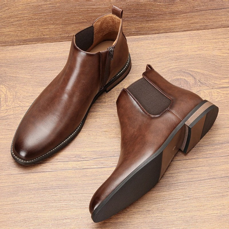 Rivaro Polished Ankle Chelsea Boots