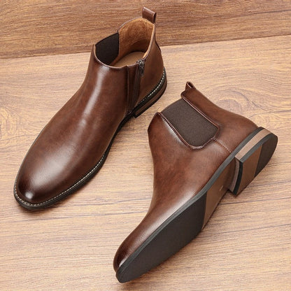 Rivaro Polished Ankle Chelsea Boots