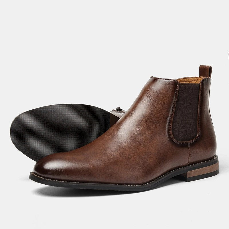 Rivaro Polished Ankle Chelsea Boots