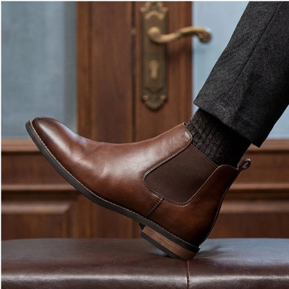 Rivaro Polished Ankle Chelsea Boots