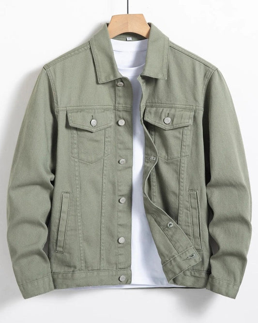 Rivaro Relaxed Twill Button-Up Jacket