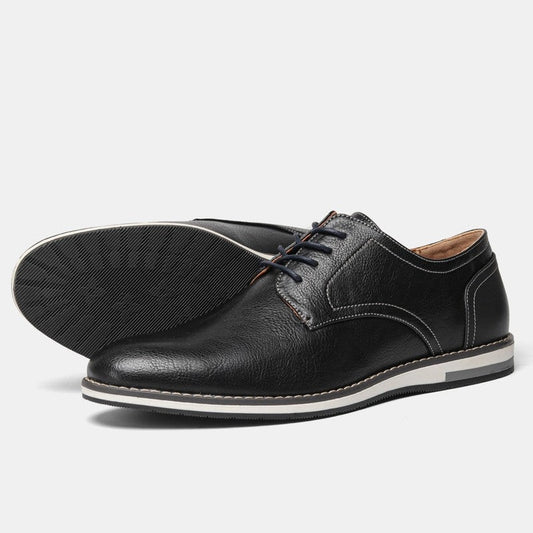 Rivaro Textured Derby Lace-Up Dress Shoes