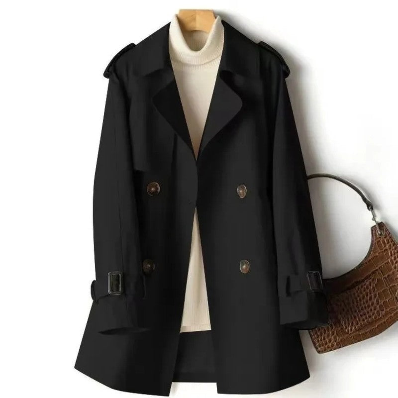 Rivelle Relaxed Double-Breasted Trench Coat