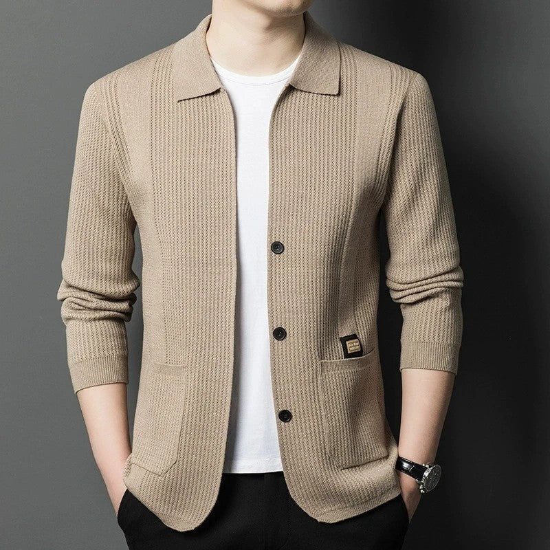Riven Relaxed Knit Button-Up Cardigan