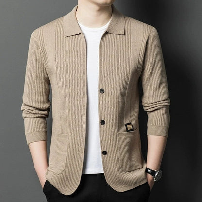 Riven Relaxed Knit Button-Up Cardigan