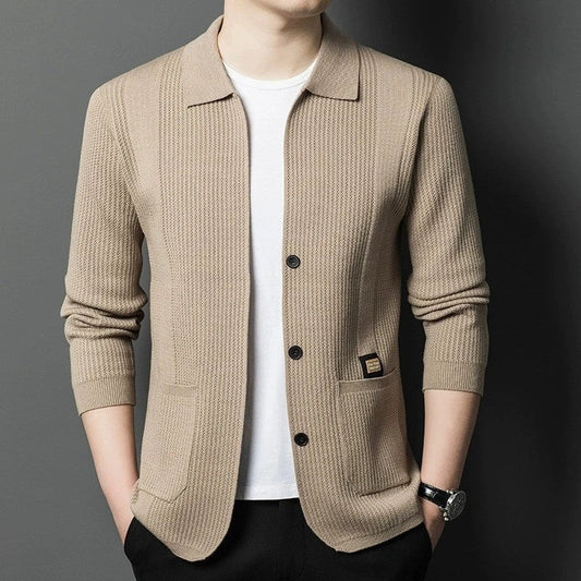 Riven Relaxed Knit Button-Up Cardigan