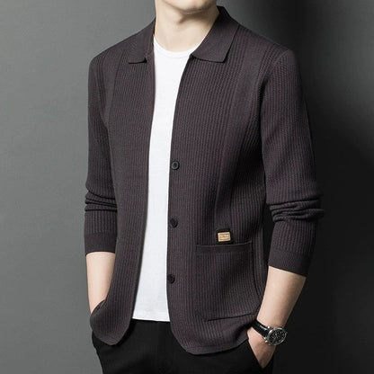 Riven Relaxed Knit Button-Up Cardigan
