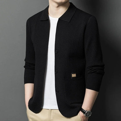 Riven Relaxed Knit Button-Up Cardigan